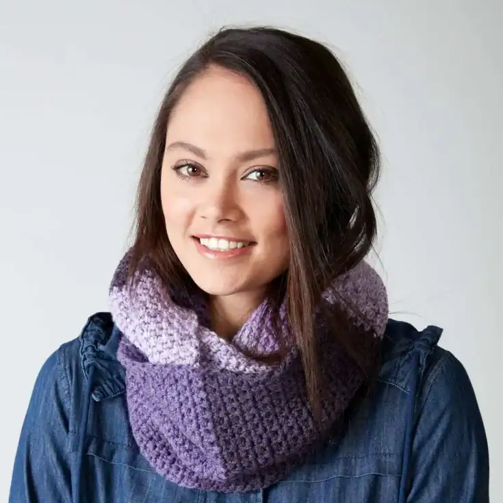 Image for Caron Granite Stitch Crochet Cowl