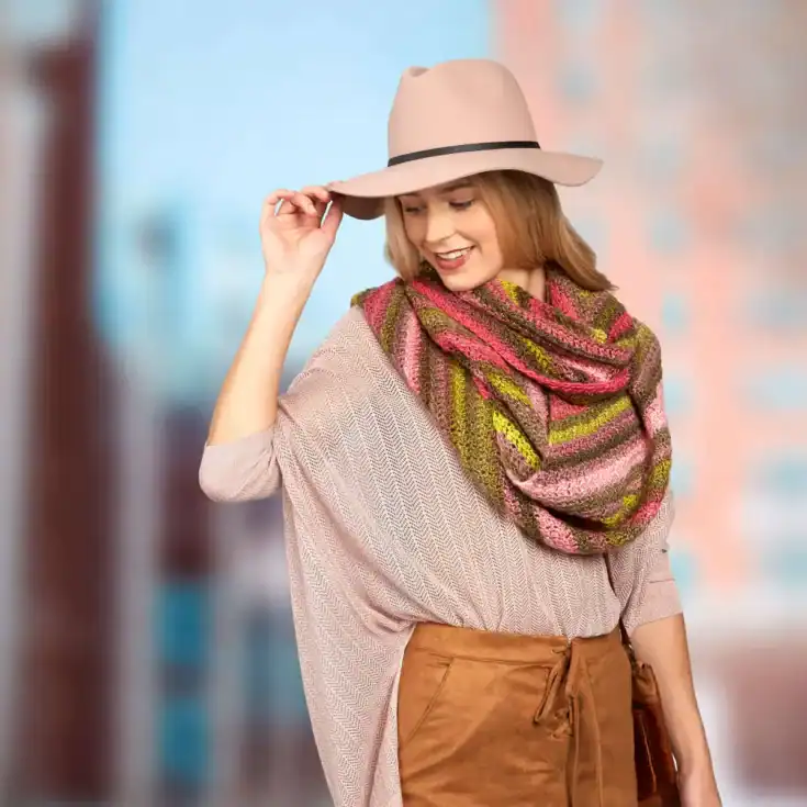 Image for Red Heart Oversized Crochet Scarf