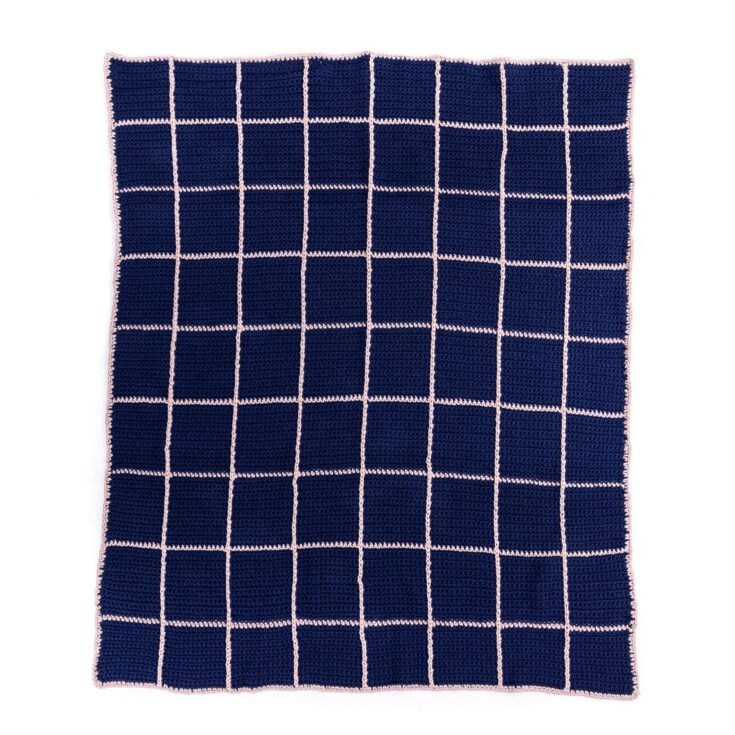 Image for Bernat Crochet Dusk & Dawn Windowpane Blanket Pattern