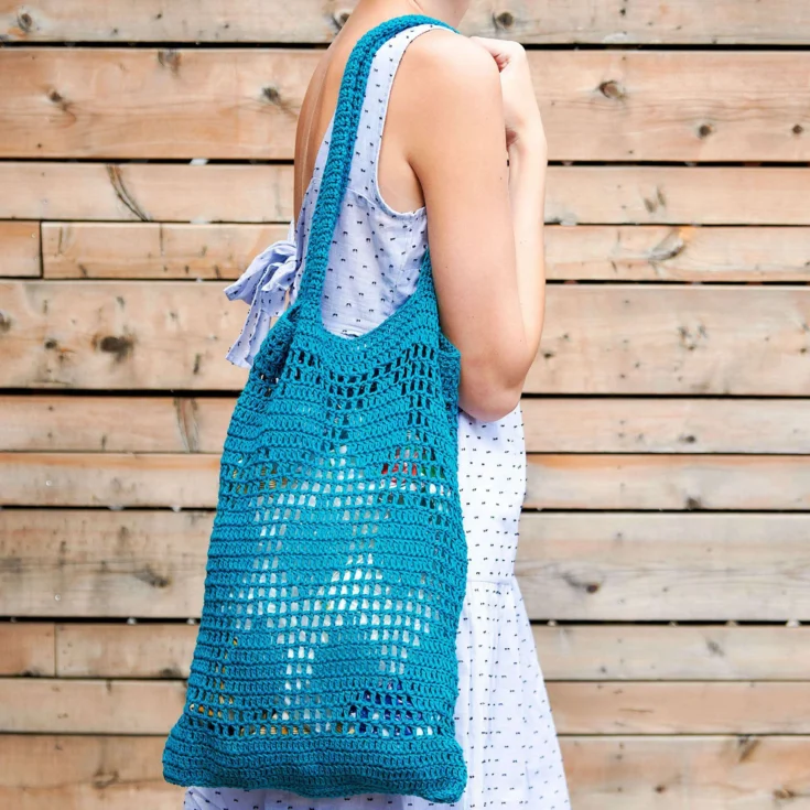 Image for Patons Crochet Dotty Mesh Tote