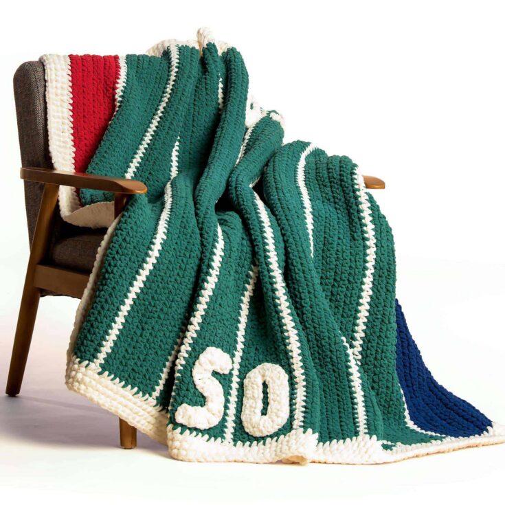 Image for Bernat Fifty-yard Line Crochet Blanket