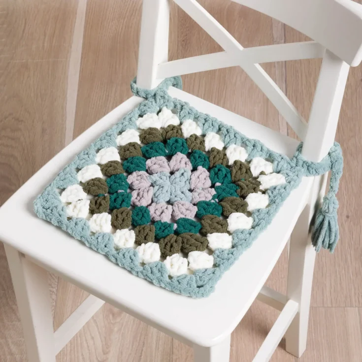 Image for Bernat Crochet Charmed Square Chair Pads Pattern