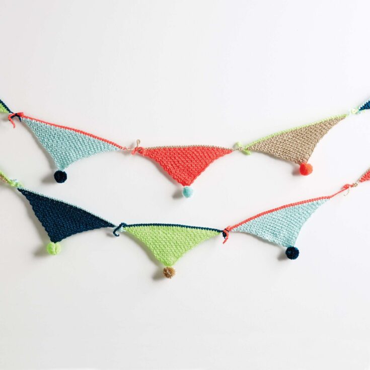 Image for Beginner Caron Bunting Banner Crochet Pattern