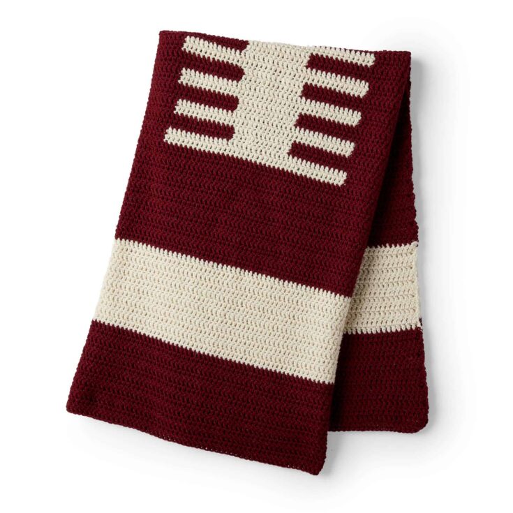 Image for Red Heart Football Lover's Crochet Throw