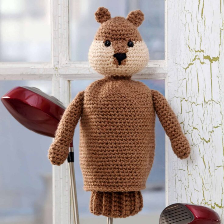 Image for Red Heart Gopher Golf Club Crochet Cover
