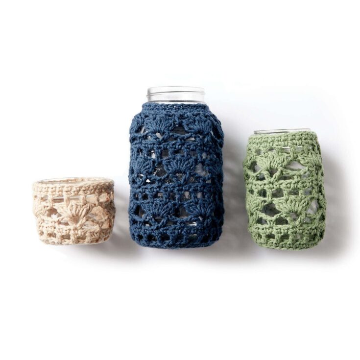 Image for Lily Sugar'n Cream Mason Jar Cozies Crochet Pattern