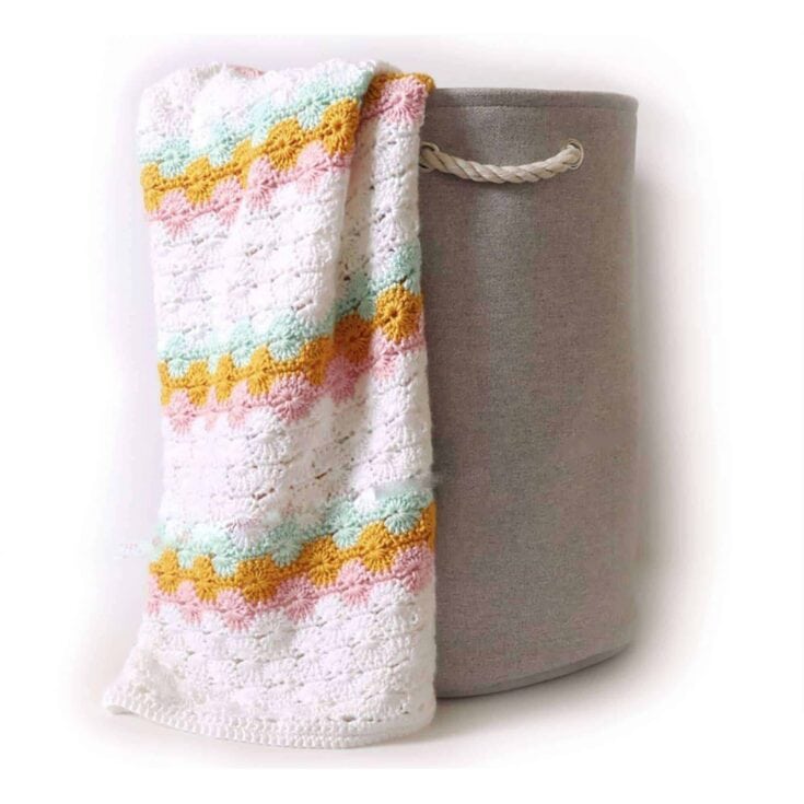 Image for Caron Classic Catherine's Wheel Blanket Crochet Pattern