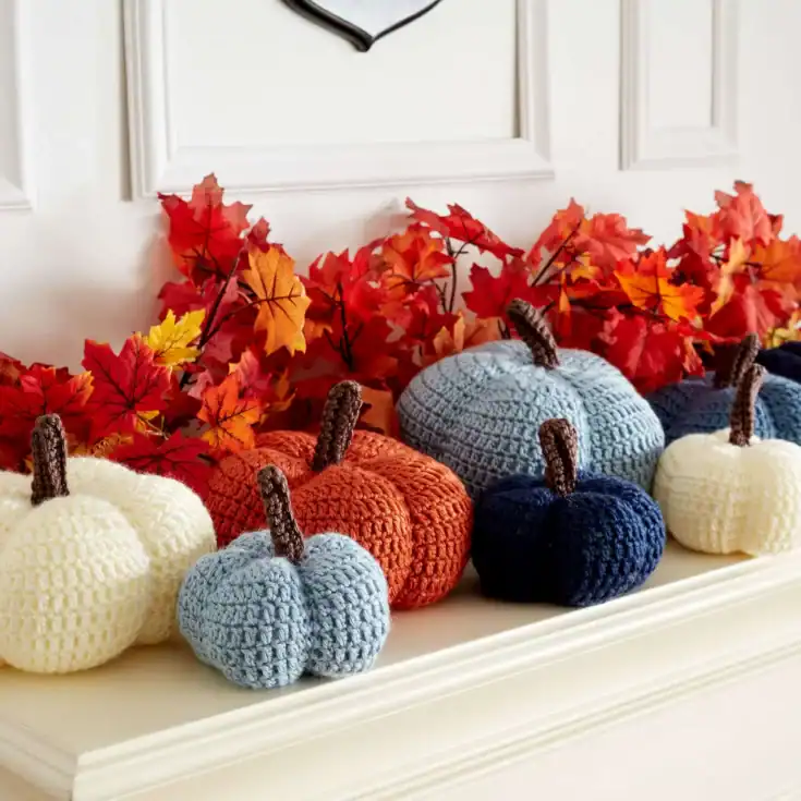 Image for Caron Harvest Pumpkins Crochet Pattern