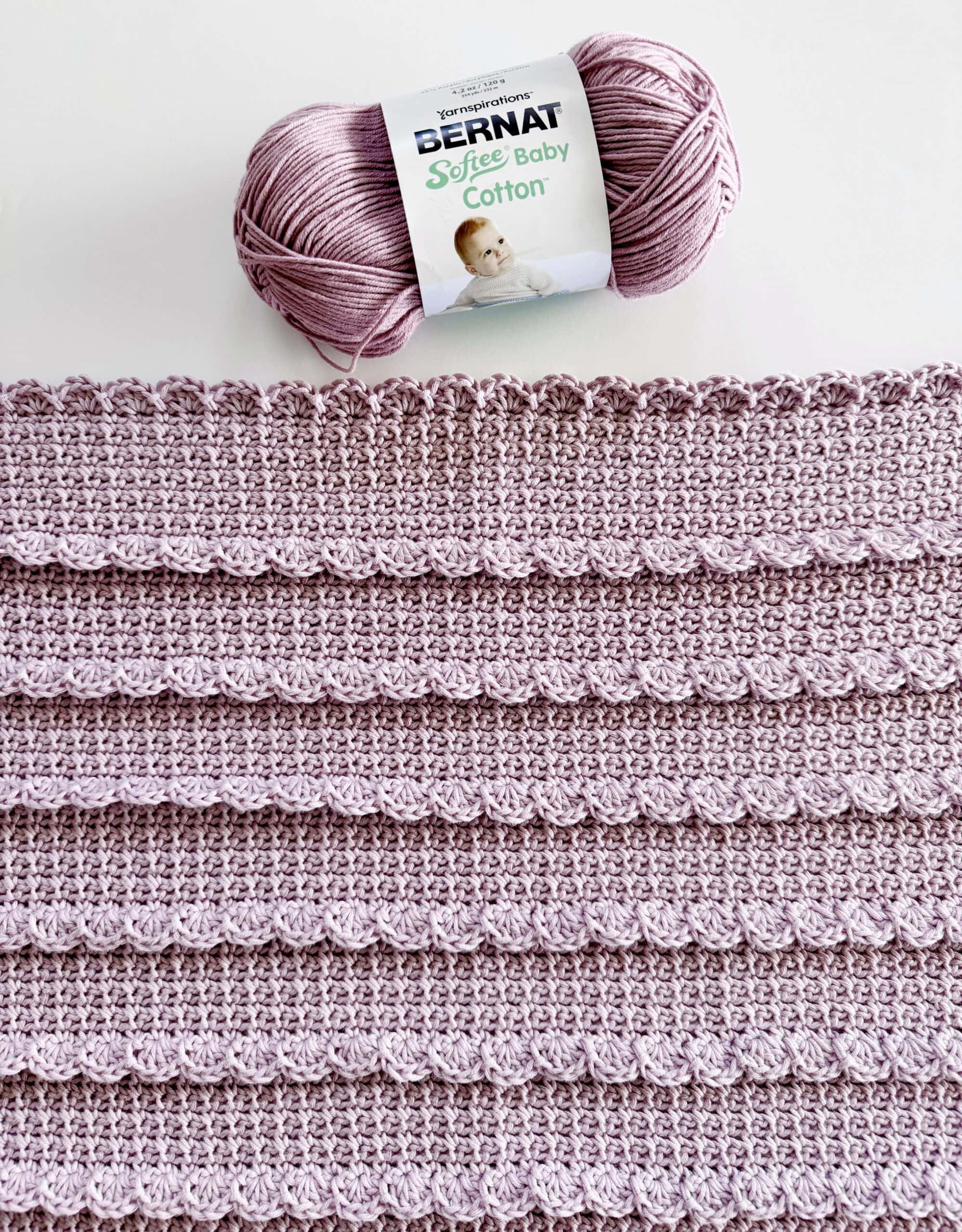 Crochet Ruffle Rows Baby Blanket - Daisy Farm Crafts