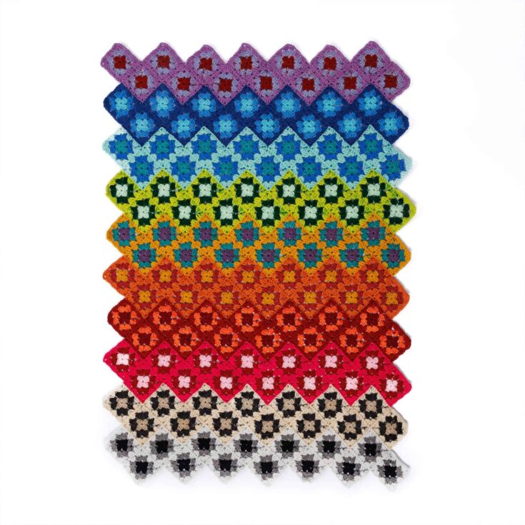 Image for Red Heart Crochet Spectrum of Squares Blanket