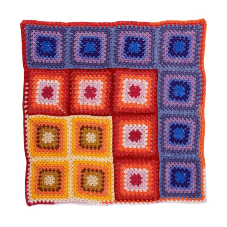 Image for Red Heart Sunset Corner Crochet Blanket