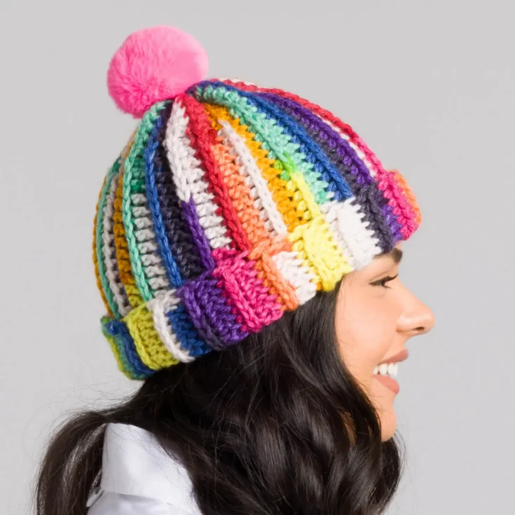 Image for Caron Crochet Prismatic Hat