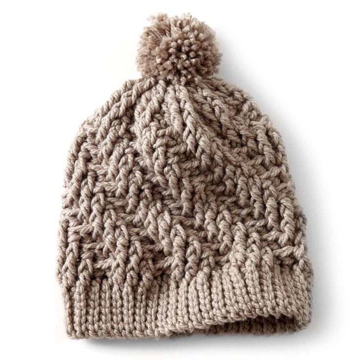 Image for Bernat Crochet Stepping Texture Hat