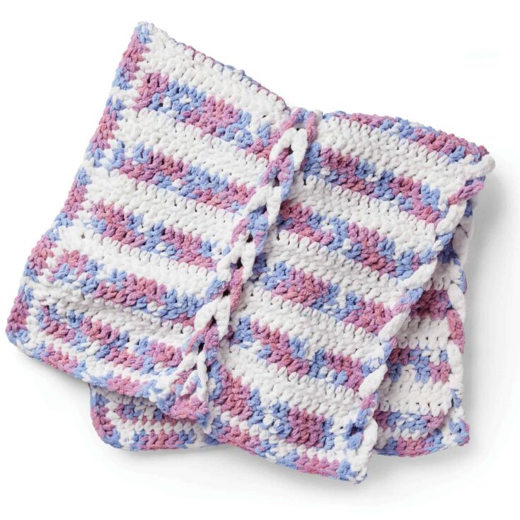 Image for Faux Braid Baby Blanket Crochet Pattern