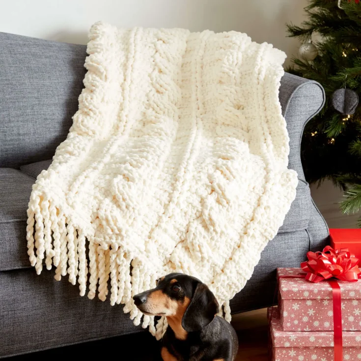 Image for Cables Crochet Afghan
