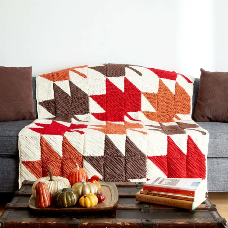 Image for Autumn Leaves Crochet Afghan