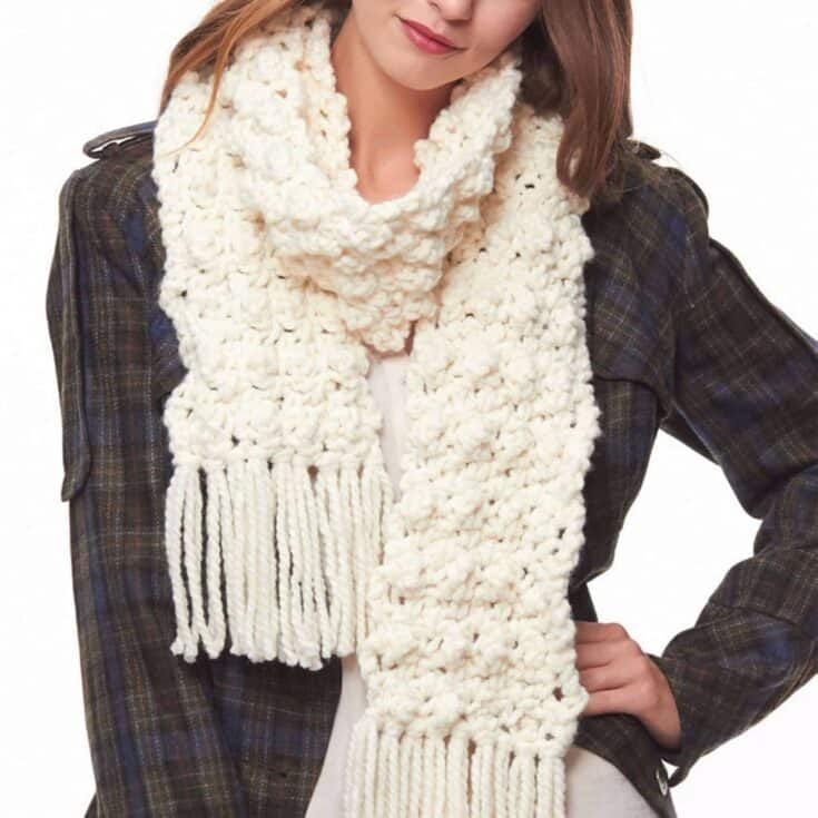 Image for Bernat Textured Crochet Scarf 