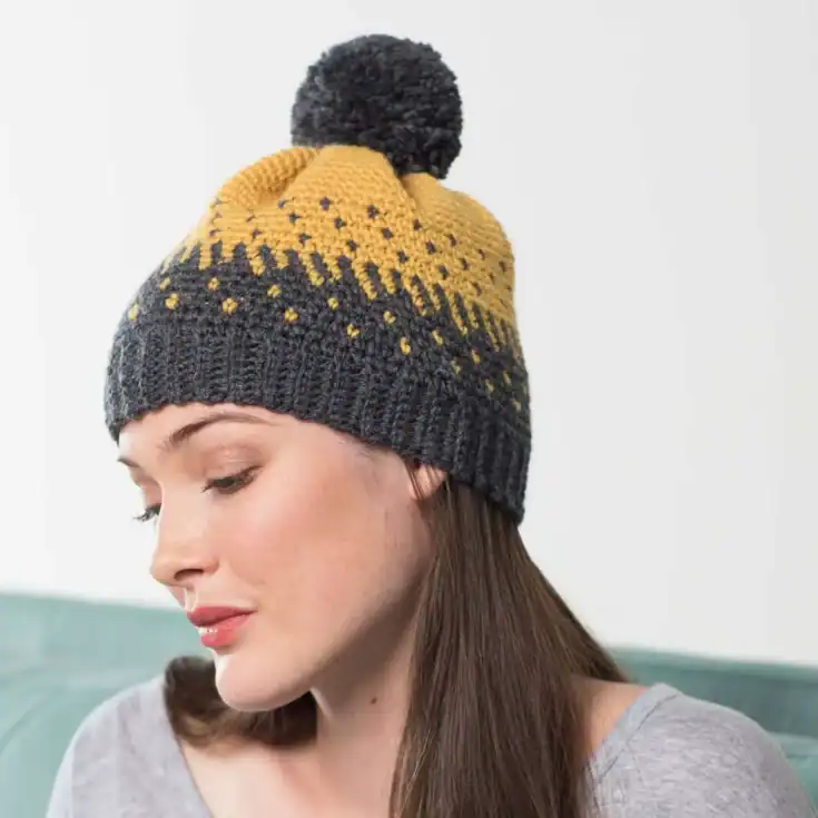 Image for Patons Crochet Colorwork Hat