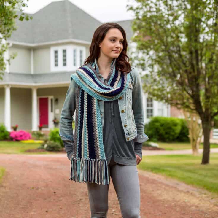 Image for Red Heart Stroll In Style Crochet Scarf