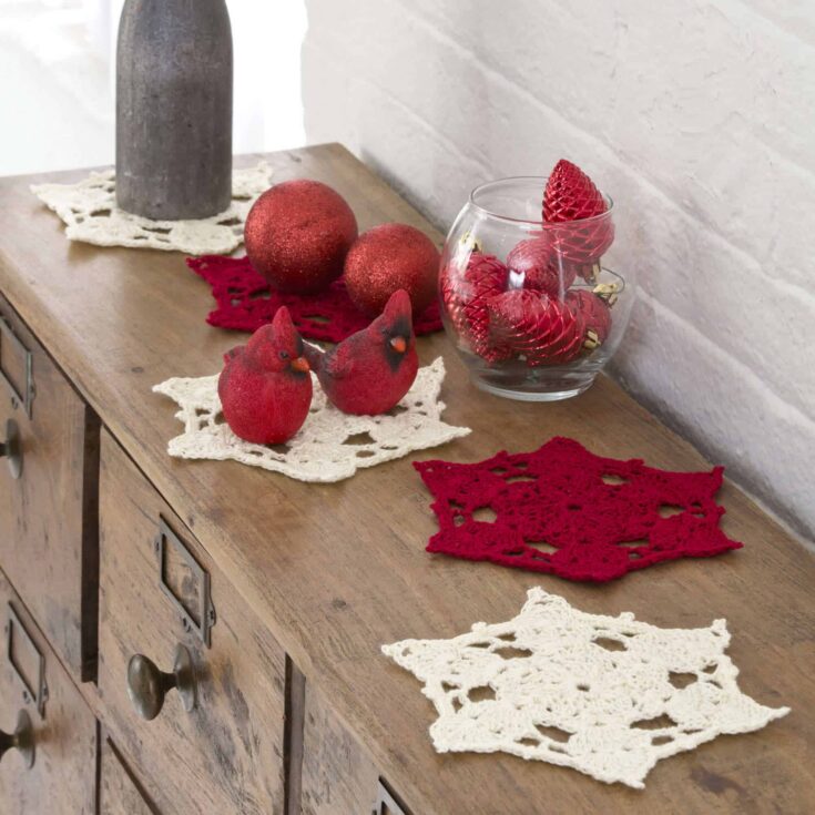 Image for Red Heart Crochet Big Snowflake Doilies