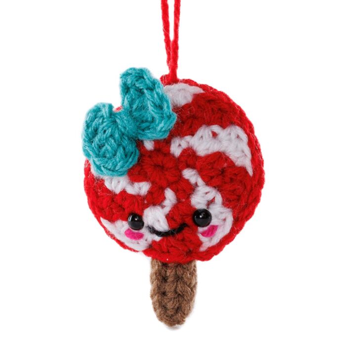 Image for Red Heart Lolly Crochet Ornament