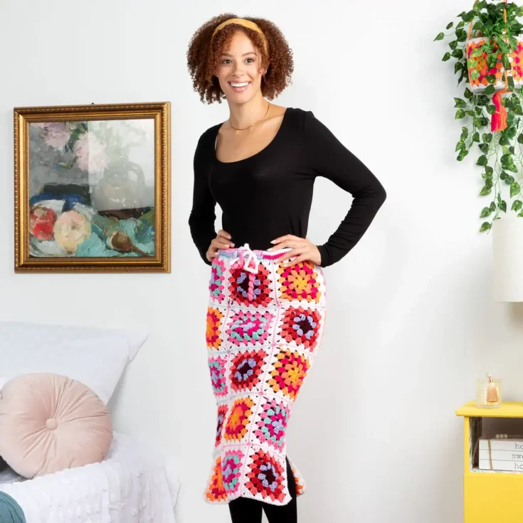 Image for Crochet Granny Side Slit Skirt Pattern