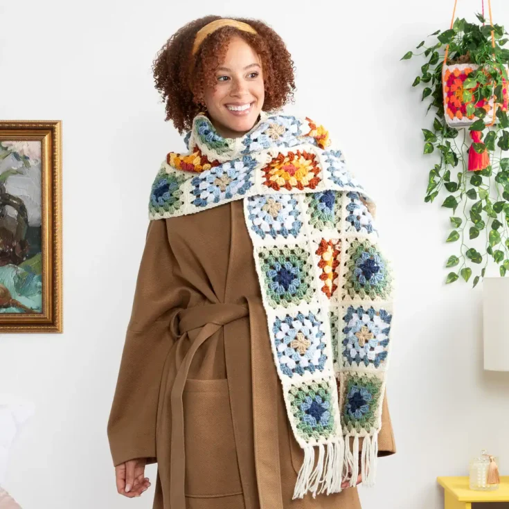 Image for Crochet Granny’s Hug Scarf