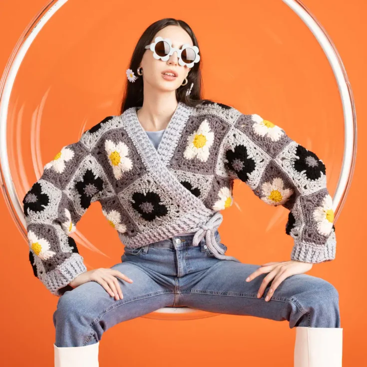 Image for Flower Power Wrap Cardigan
