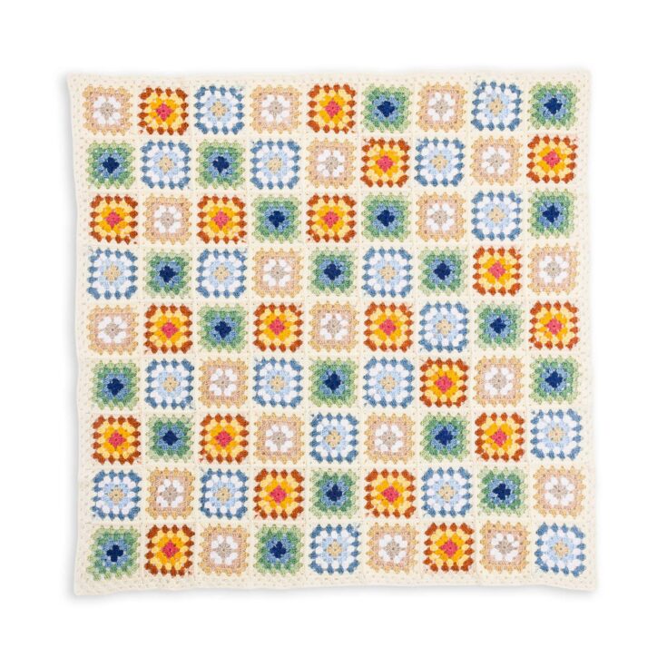 Image for Fiesta Fringe Crochet Granny Square Blanket
