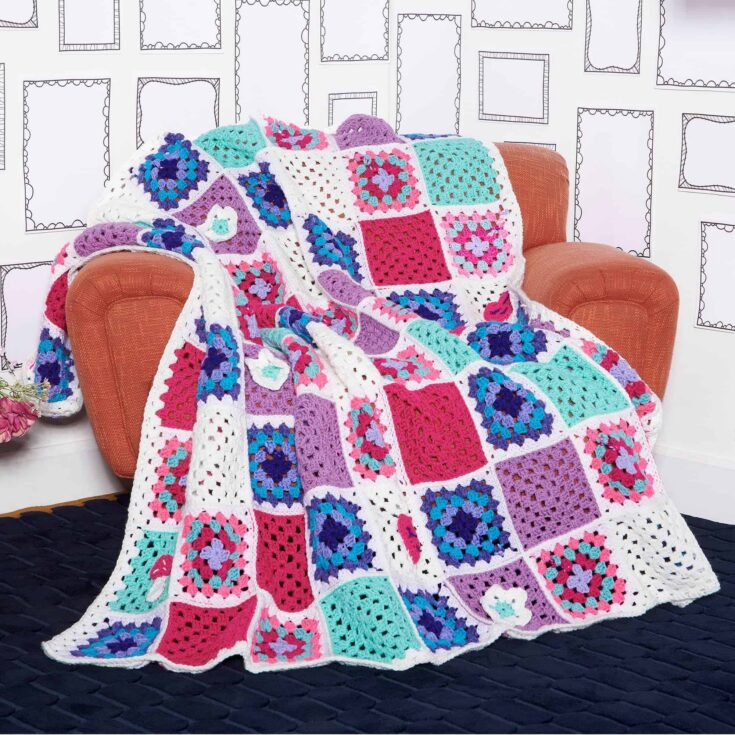 Image for Pretty Patches Crochet Blanket