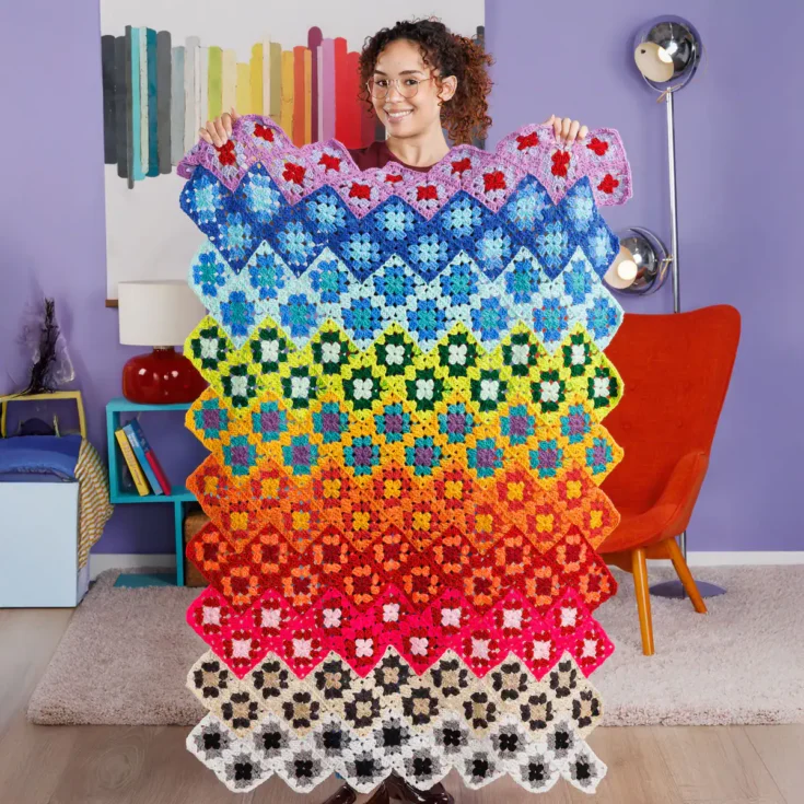 Image for Crochet Spectrum of Squares Blanket
