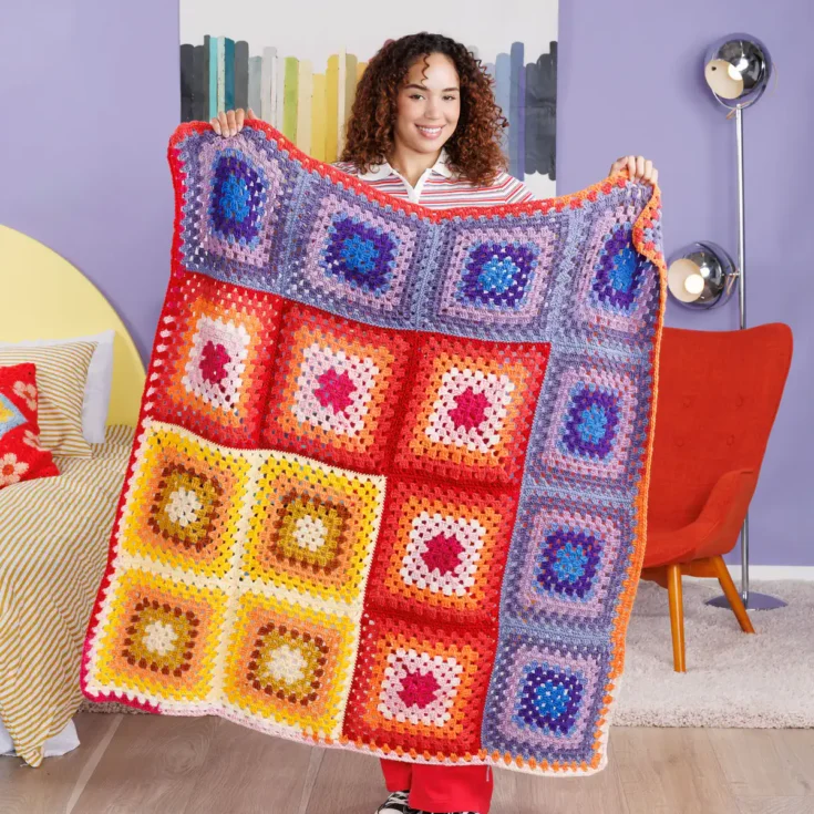 Image for Crochet Sunset Corner Blanket