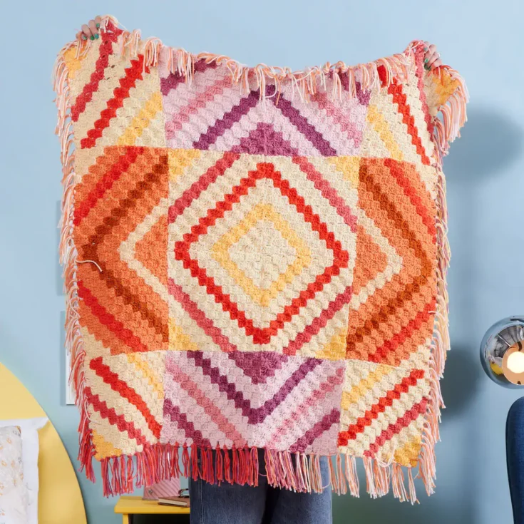 Image for Crochet Whirlwind Fringe Quilt