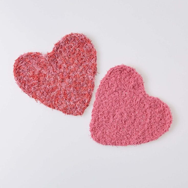 Image for Red Heart Here's My Heart Scrubby 