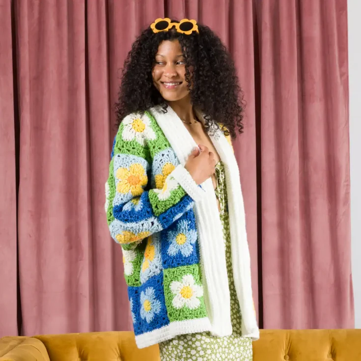 Image for Cozy Posies Crochet Granny Cardigan