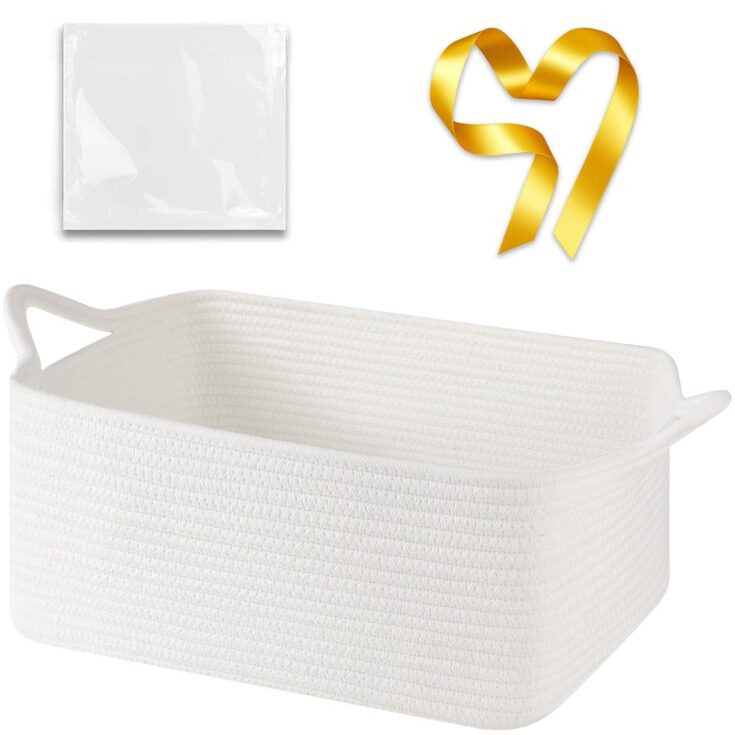 Image for Woven Storage Basket with Gift Bags & Ribbons 