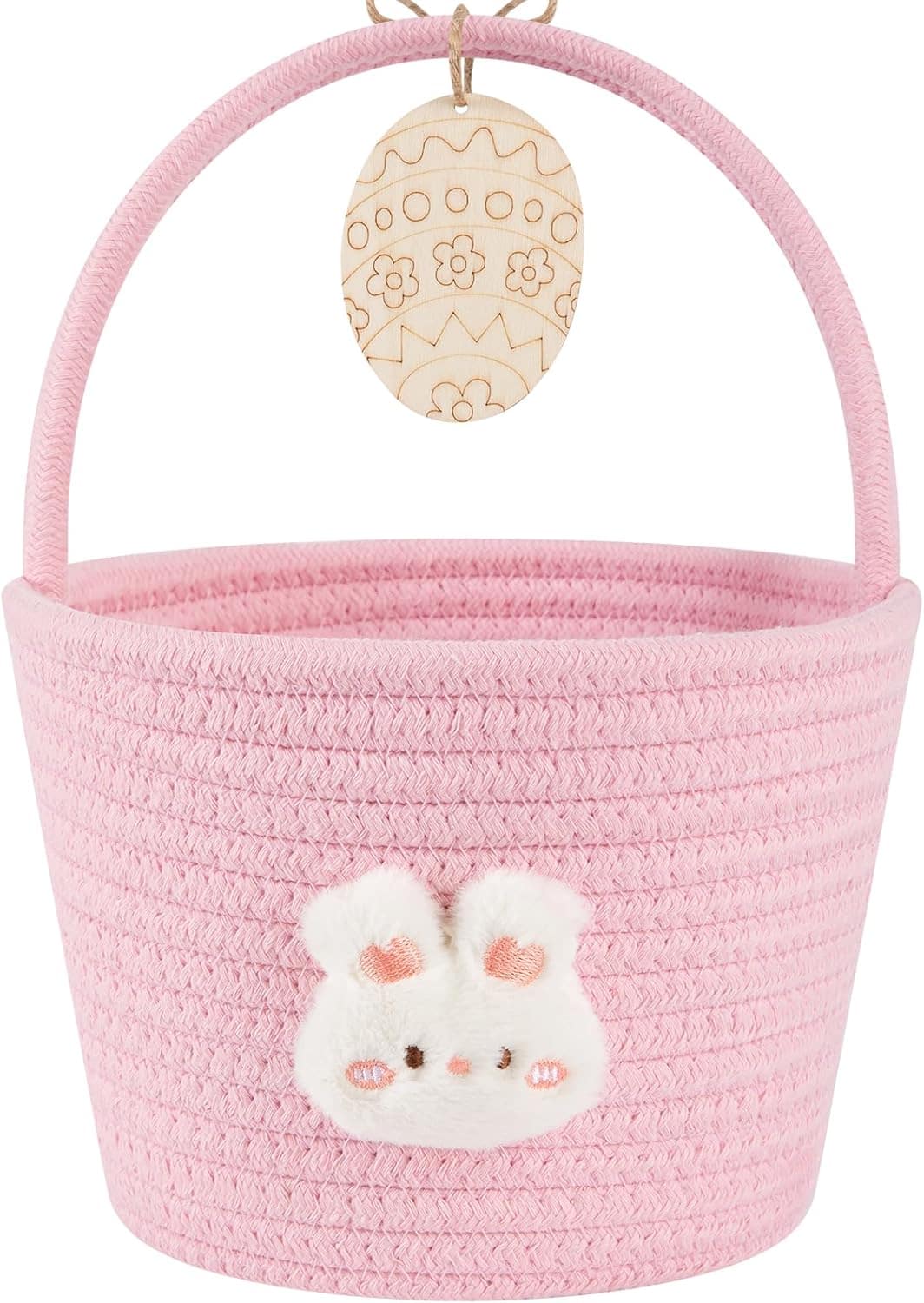 Image for Pink Easter Basket with Handle