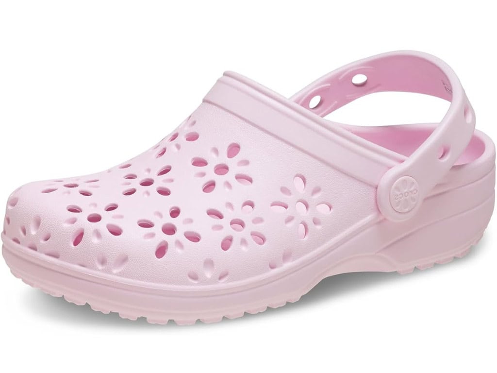Image for Crocs Kids' Classic Floral Design Clogs