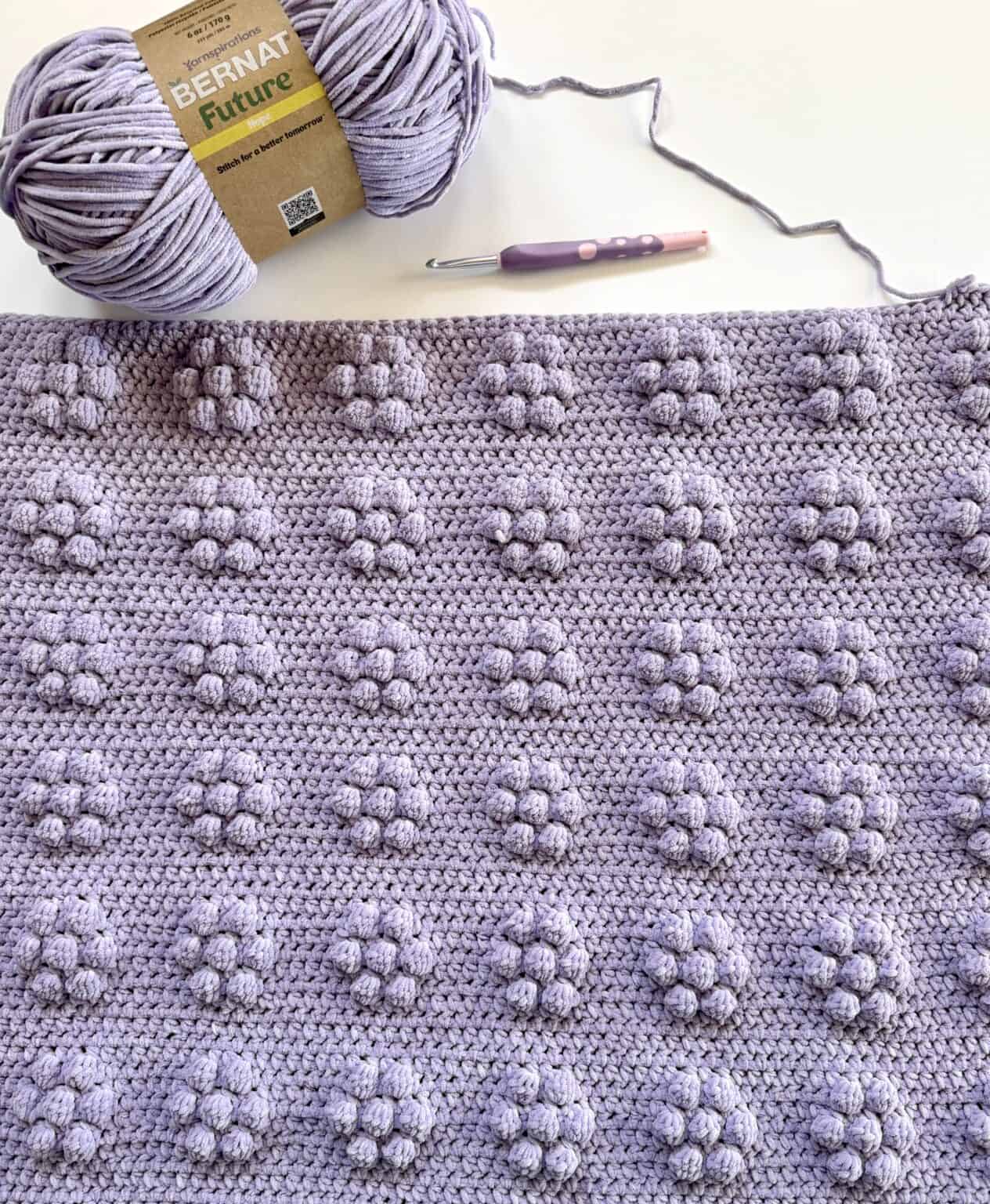 Crochet Daisy Rows Baby Blanket - Daisy Farm Crafts