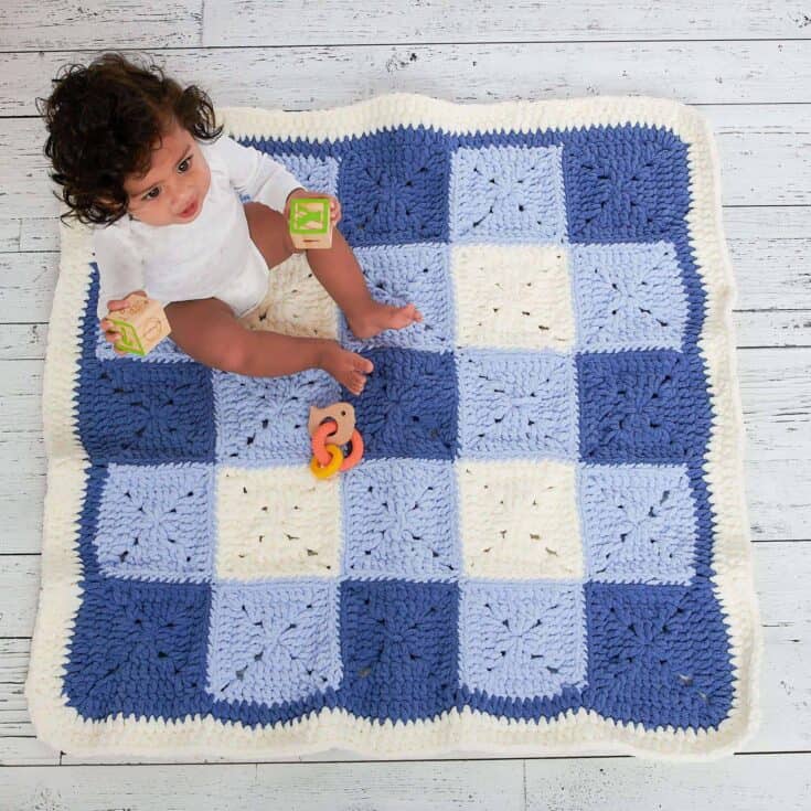 Image for Crochet Gingham Blanket Pattern