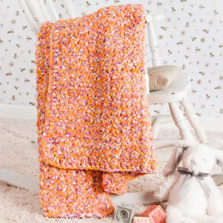 Image for Sunset Bubbles Crochet Blanket