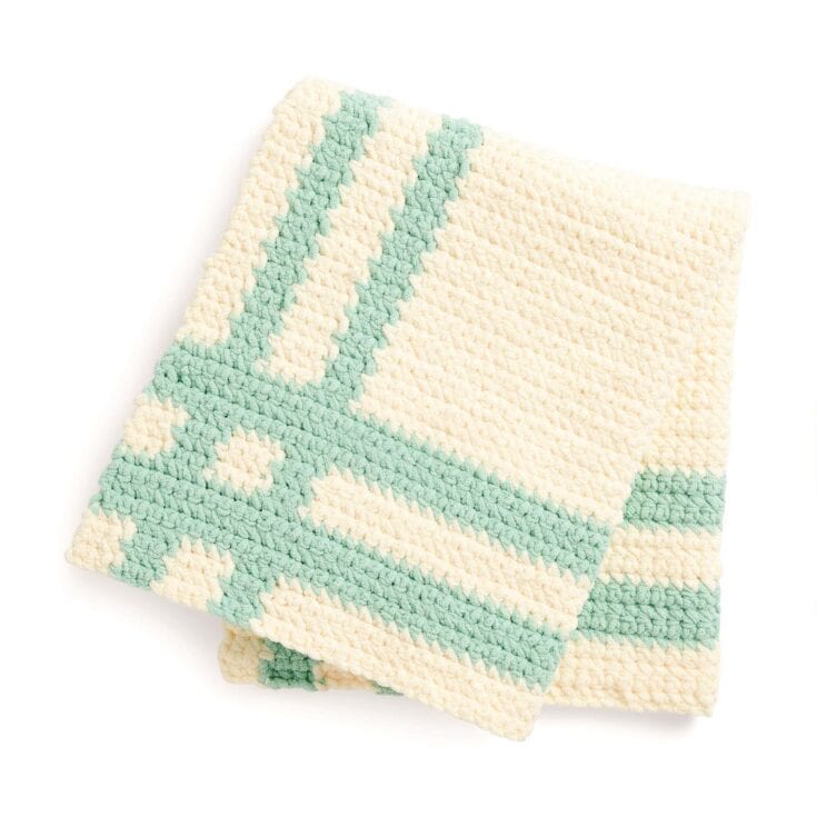 Image for Crochet Plaid Baby Picnic Blanket