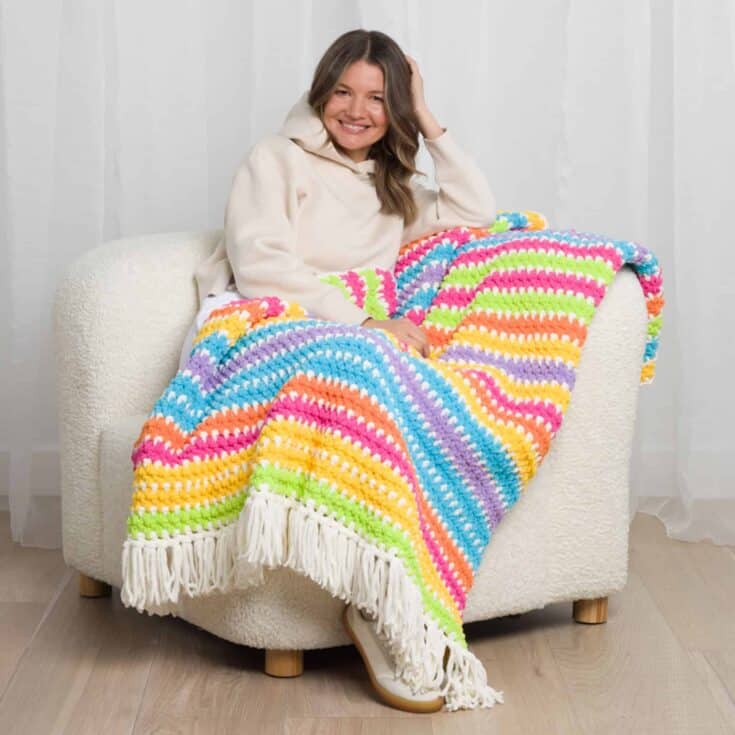 Image for Feel the Colors Crochet Blanket