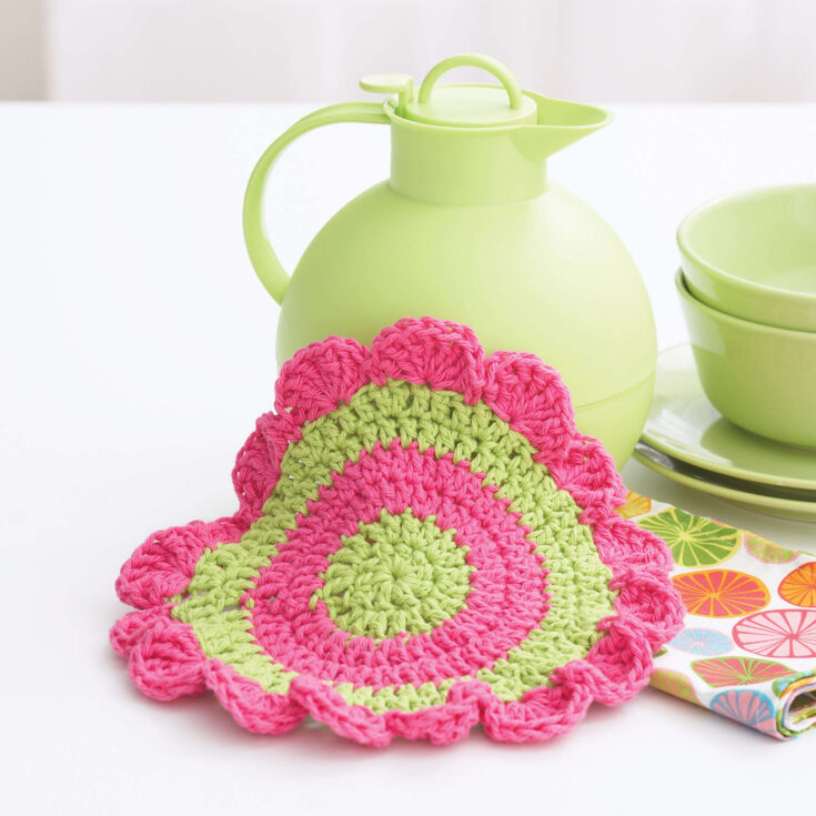 Image for Crochet Daisy Wheel Dishcloth