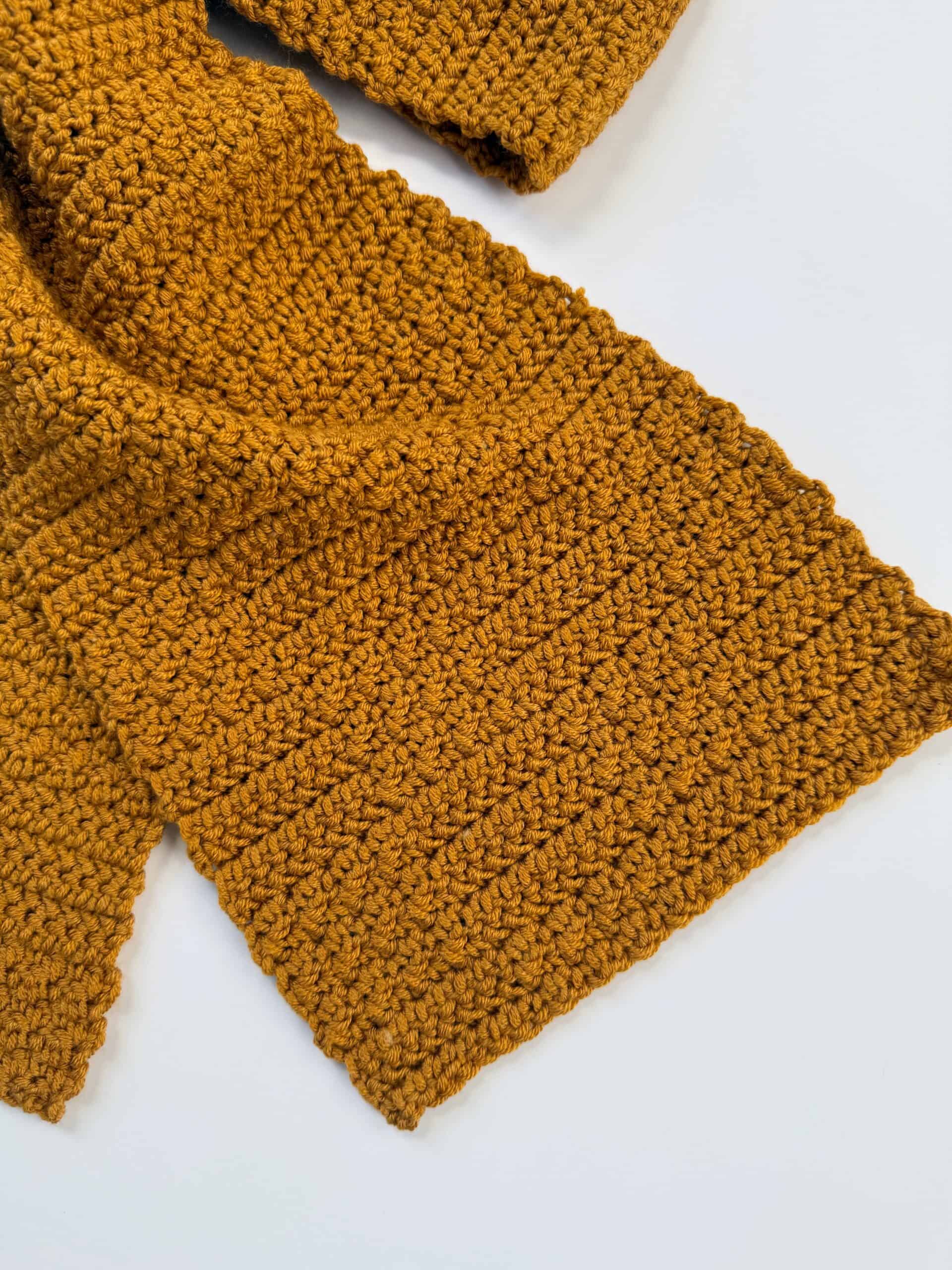 Crochet Griddle Checked Scarf - Daisy Farm Crafts