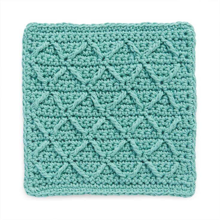 Image for Crochet Diamond Lines Dishcloth