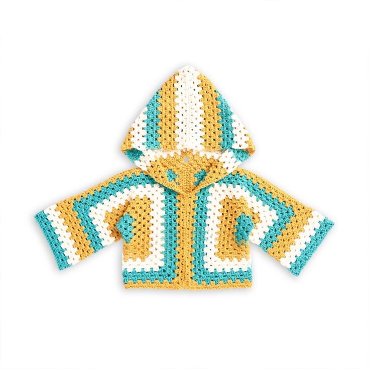 Image for Crochet Kids Hooded Hexi Pullover