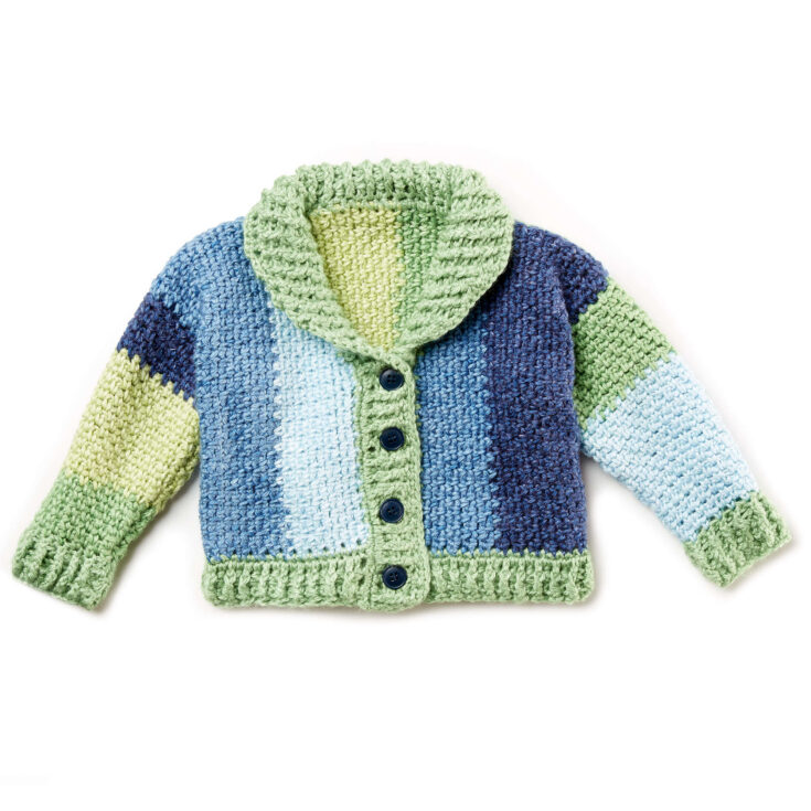 Image for Shawl Collar Baby Crochet Cardigan