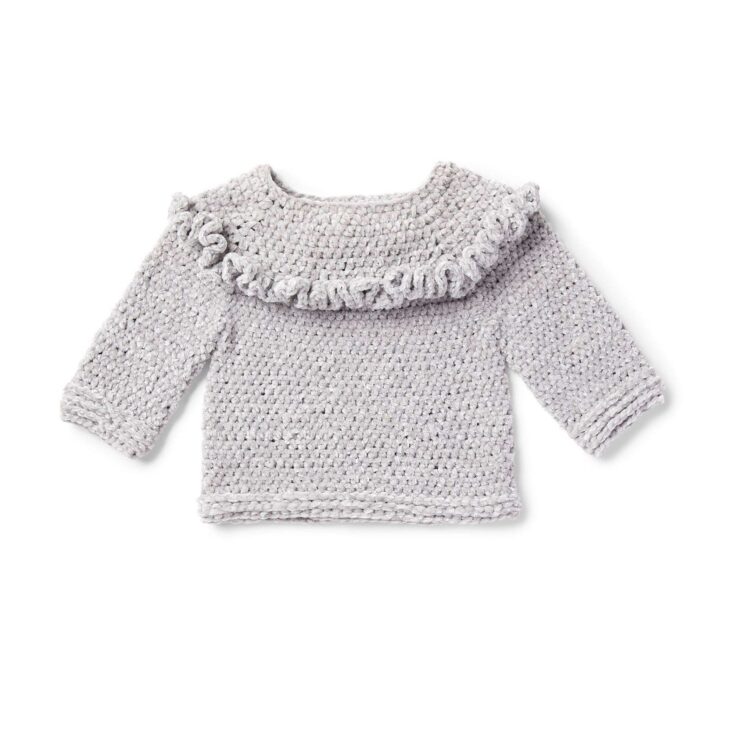 Image for Ruffle Crochet Pullover