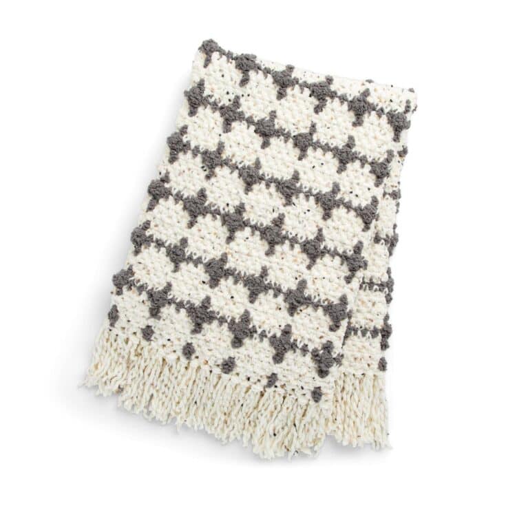 Image for Bobble Grid Crochet Blanket